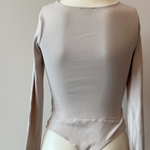 Dynamite Ribbed Wrap Bodysuit - Picture 5 of 7